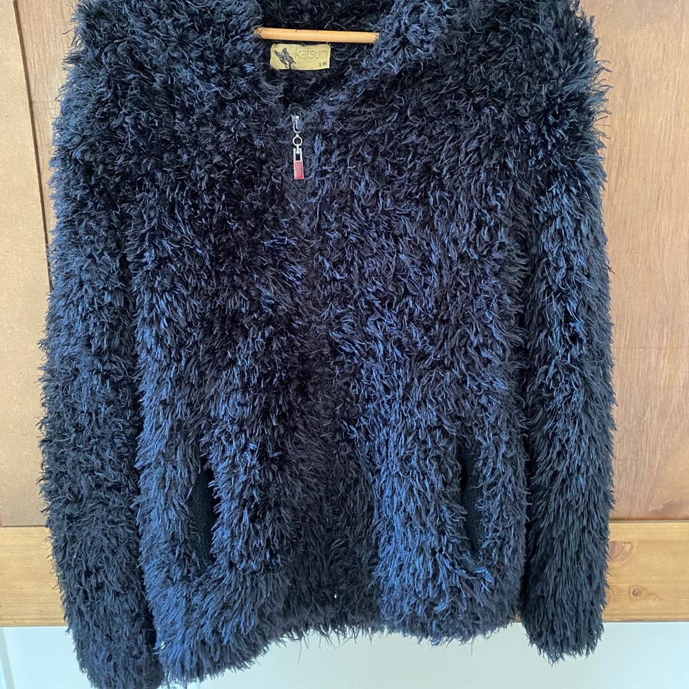 Katsumi Zip Up Faux Fur Jacket